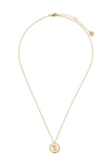 Tess + Tricia Zodiac Pendant Necklace In Gold - Virgo