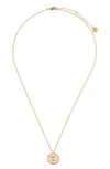 Tess + Tricia Zodiac Pendant Necklace In Gold - Gemini