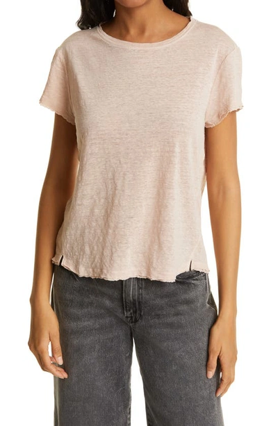 Frame Easy True Organic Linen T-shirt In Bare