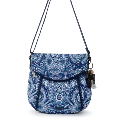 Sakroots Women's Recycled Ecotwill Foldover Crossbody Bag In Blue