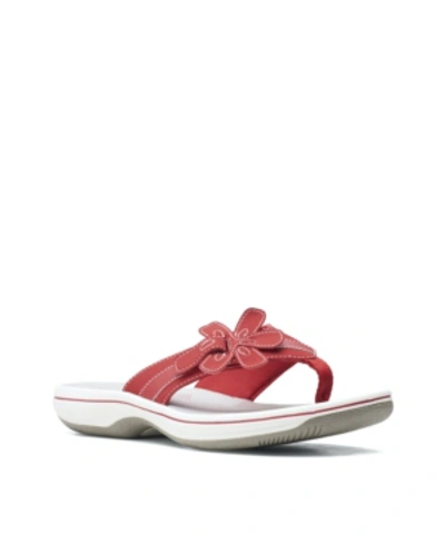 Clarks Women's Cloudsteppers Brinkley Flora Sandals In Red