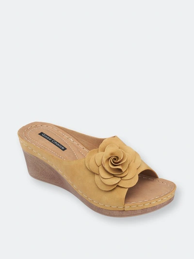 Gc Shoes Tokyo Yellow Wedge Sandals