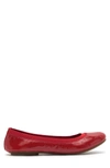 Bandolino Edition Round Toe Ballet Flat In Red Patent
