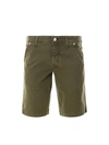 Jacob Cohen Five Pockets Bermuda Shorts In Green