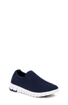 Deer Stags Kids' Nosox Little Boys Eddy Jr Memory Foam Dress Comfort Casual Sneaker Slip On Loafer In Navy