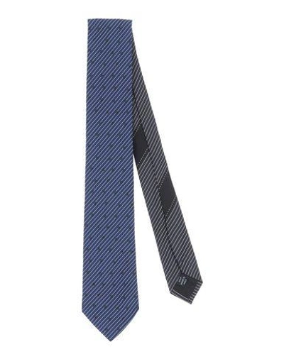 Dries Van Noten Tie In Dark Blue