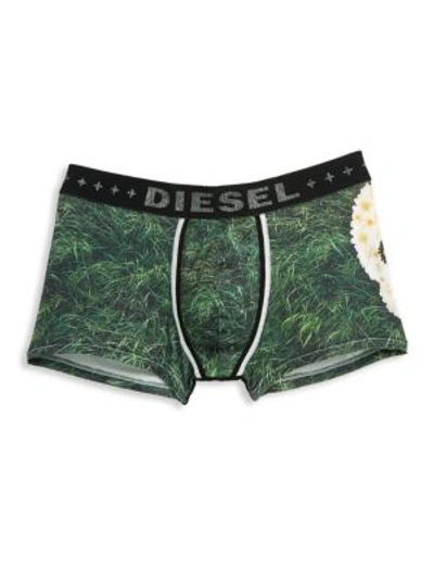 Diesel Umbx-damien Boxer Shorts In Green