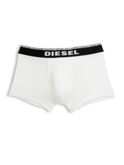 Diesel Umbx-damien Boxer Shorts In White