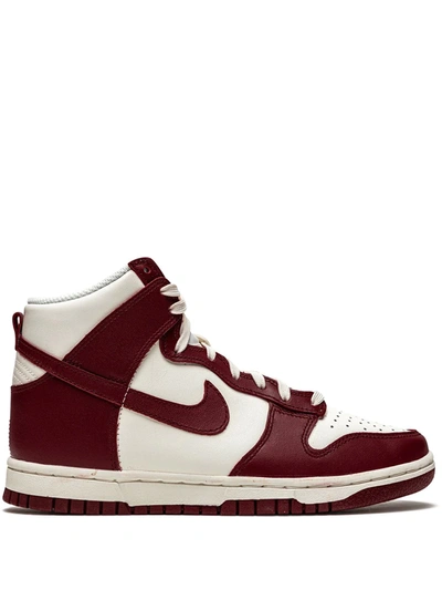 Nike Dunk High-top Sneakers In Red