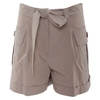 Boutique Moschino Cotton Blend Shorts In Dove Grey
