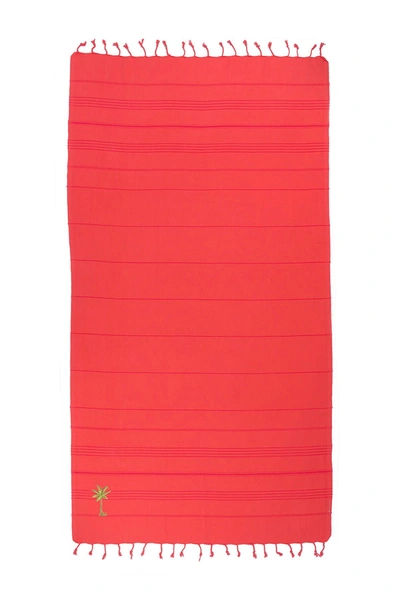 Linum Home 100% Turkish Cotton Summer Fun In Coral