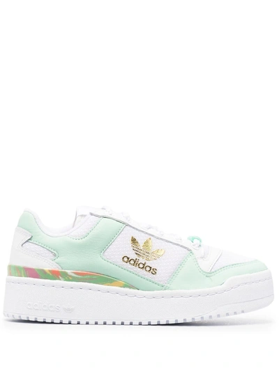 Adidas Originals Forum Bold Chunky Sole Sneakers In Green