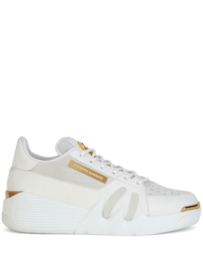 Giuseppe Zanotti Talon Low Sneakers In Bianco