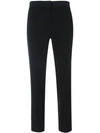 Moncler Cropped Tailored Trousers In Black