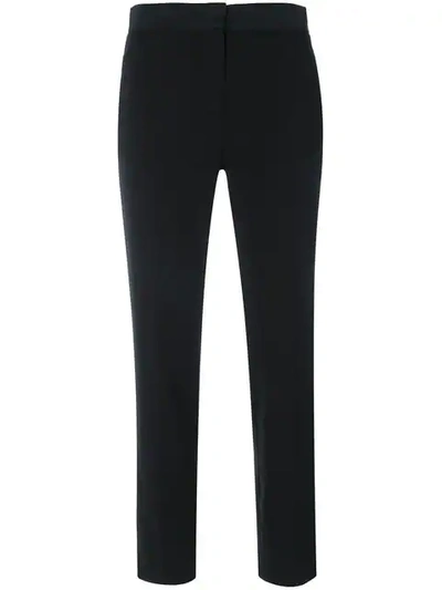 Moncler Cropped Tailored Trousers In Black