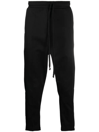 Alchemy Drawstring Waist Cropped Trousers In Black