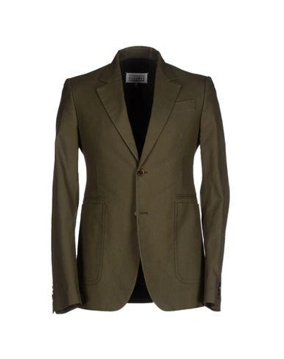 Maison Margiela Blazers In Military Green