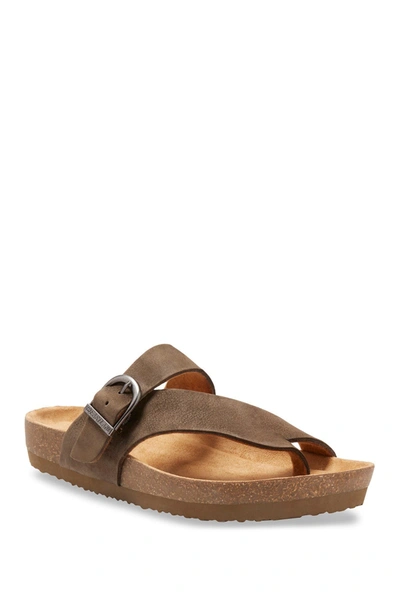 Eastland Shauna Strappy Thong Sandal In Olive