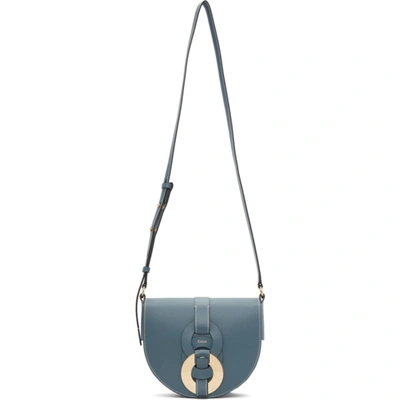 Chloé Blue Small Darryl Saddle Bag In Mirage Blue ModeSens