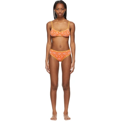 Cormio Orange Sandy Bikini In Mandarino