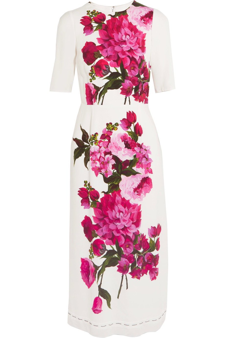 Dolce & Gabbana Floral-print Crepe Dress | ModeSens