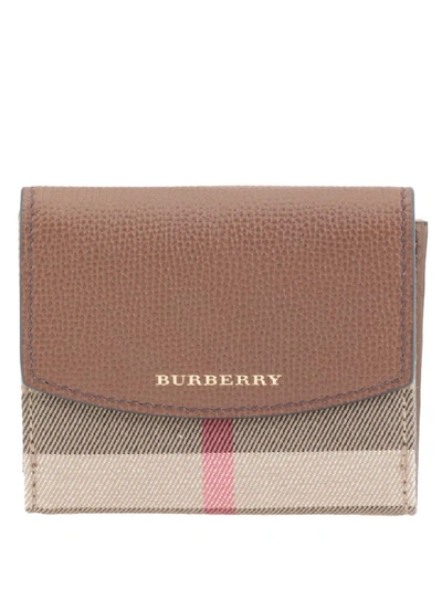Burberry Luna Wallet In Tan