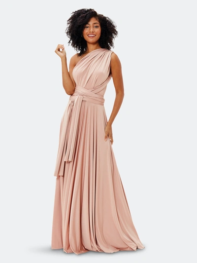 Twobirds Rosewood Convertible Ballgown In Pink