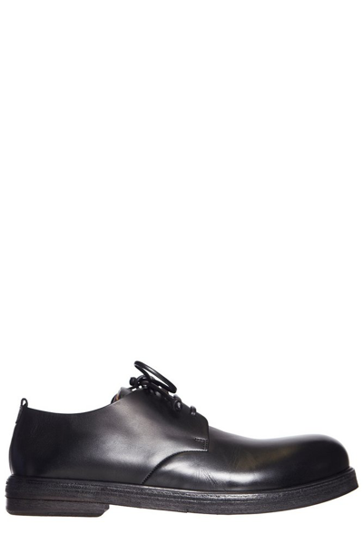 Marsèll Spalla Derby Shoes In Dry Milled Leather In Black