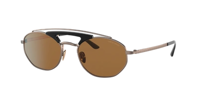 Giorgio Armani Men's Sunglasses, Ar6116 53 In Brown
