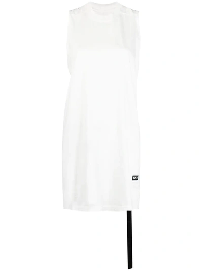 Rick Owens Drkshdw Phlegethon Rick's Tank Top In White