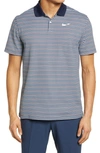 Nike Dri-fit Victory Polo Shirt In Obsidian/ White/ Psychic Blue