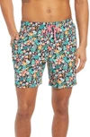 Chubbies Tropicadas 7-inch Swim Trunks In Black