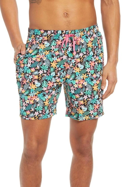 Chubbies Tropicadas 7-inch Swim Trunks In Black