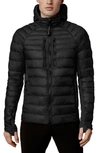 Canada Goose Hybridge Lite 800 Fill Power Hooded Jacket In Black - Noir