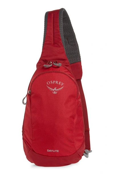 Osprey Daylite Sling Backpack In Cosmic Red
