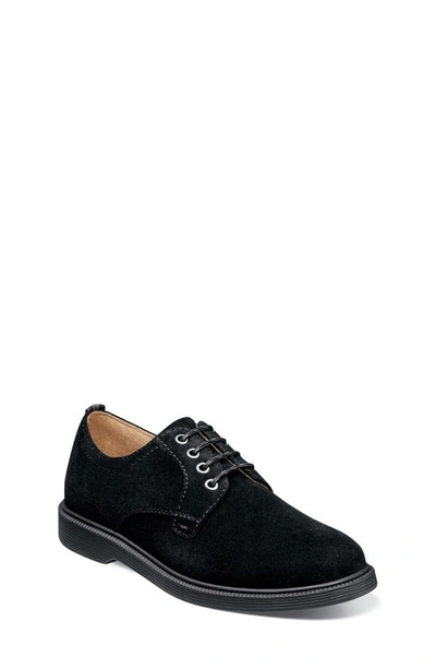 Florsheim Kids' Supacush Jr. Plain Toe Oxford In Black Suede