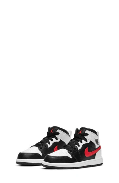 Nike 1 Mid Se Basketball Sneaker In Black/ Chile Red/ White