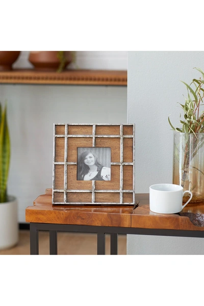 Willow Row Brown Wood Industrial Photo Frame
