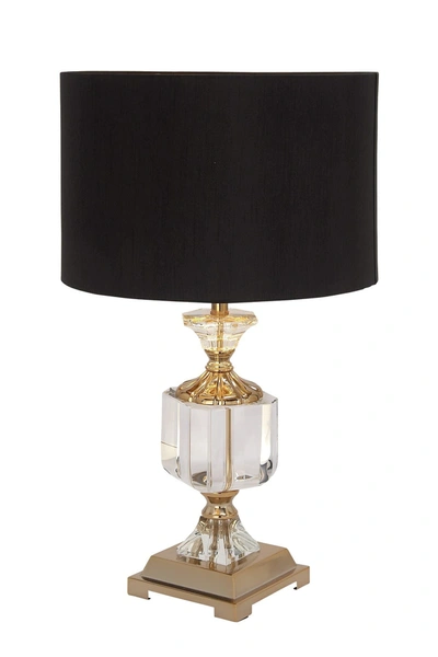 Willow Row Gold Crystal Glam Table Lamp