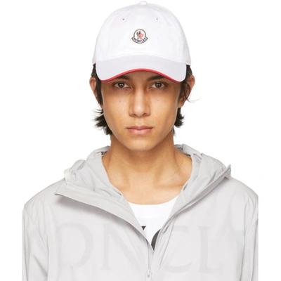 Moncler Berretto Logo-embroidered Baseball Cap In White