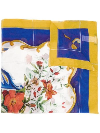 Dolce & Gabbana Majolica Printed Scarf