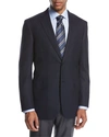 Brioni Ravello Wool Two-button Sport Coat, Navy Blue