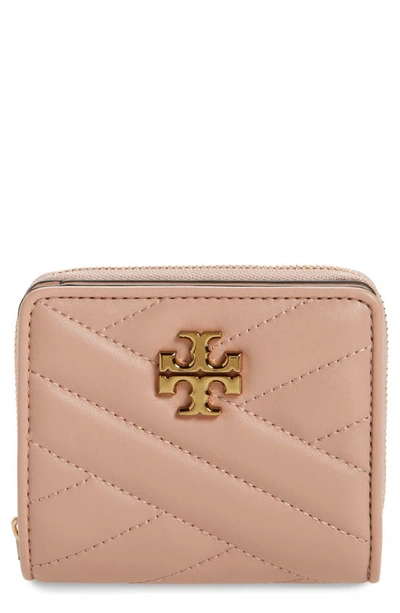 Tory Burch Kira Chevron Quilted Bifold Wallet In Devon Sand