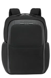 Porsche Design Roadster Large Water Resistant Nylon & Leather Backpack In Black