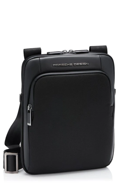 Porsche Design Roadster Leather X-small Shoulder Bag In Black