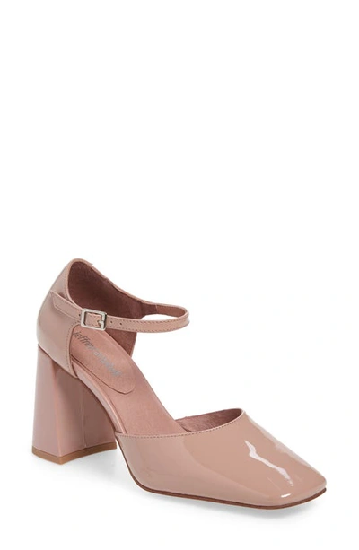 Jeffrey Campbell Brunch Pump In Dusty Pink Patent