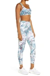 Spanxr Spanx Print Low Impact Sports Bra In Painted Camo Pink Multi
