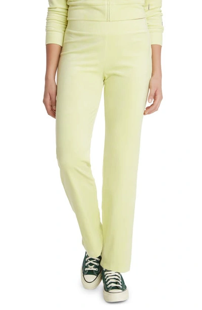 Juicy Couture Velour Track Pants In Candy Green