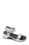 Linea Paolo Rio Sandal In Silver Leather