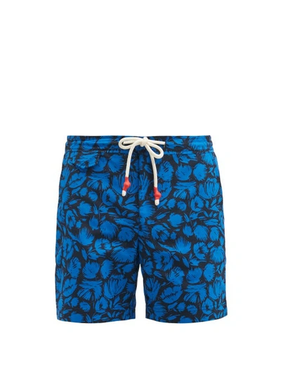 Orlebar Brown Standard Floral-print Swim Shorts In Black Skyd
